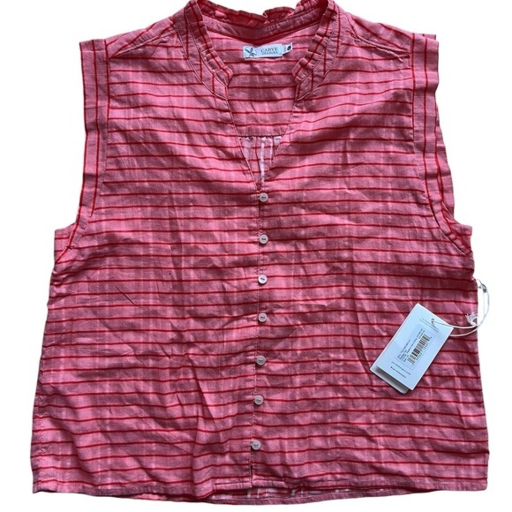 Carve Designs Red Striped Blouse